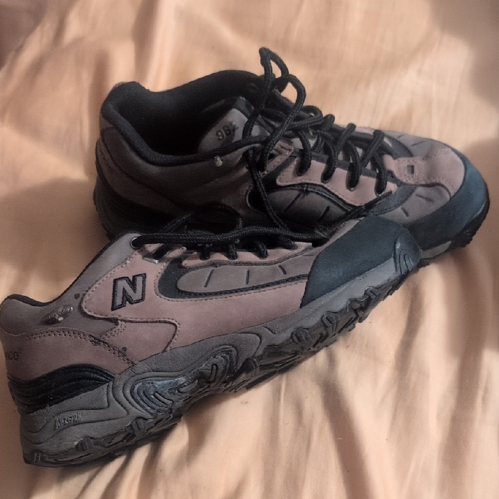 New Balance Black and Brown Athletic Sneakers